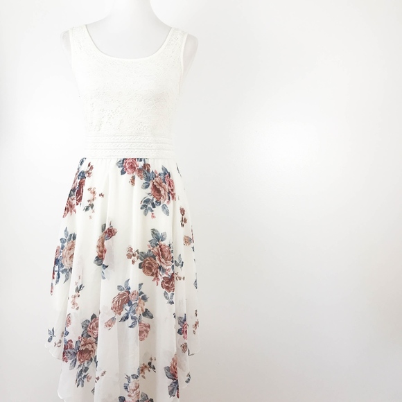 Red Handkerchief Polyester Dress Style